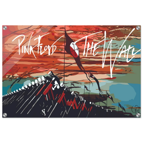 Pink Floyd – Breaking the Wall | A Tribute to Psychedelic Rock & Surrealism - 50x75 cm / 20x30″ - Acrylic Print - 