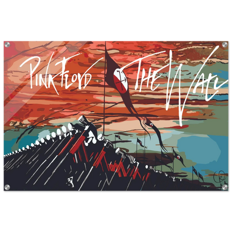 Pink Floyd – Breaking the Wall | A Tribute to Psychedelic Rock & Surrealism - 60x90 cm / 24x36″ - Acrylic Print - 