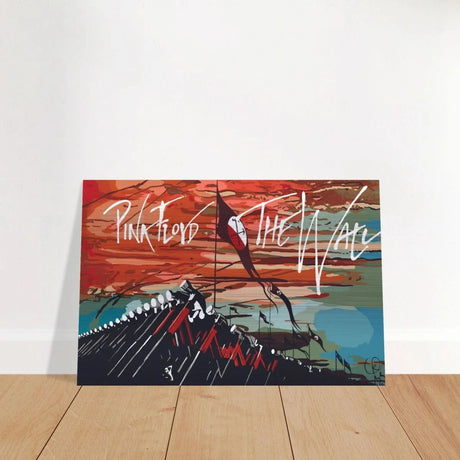 Pink Floyd – Breaking the Wall | A Tribute to Psychedelic Rock & Surrealism - 60x90 cm / 24x36″ - Brushed Aluminum Print - 