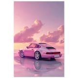 Pink Sunset Dream | Porsche Canvas & Fine Art wall art Print - Fine Art Poster - 60x90 cm / 24x36″ - 