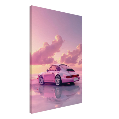 Pink Sunset Dream | Porsche Canvas & Fine Art wall art Print - Canvas - 50x75 cm / 20x30″ - 