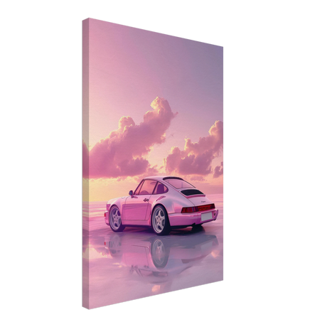Pink Sunset Dream | Porsche Canvas & Fine Art wall art Print - Canvas - 40x60 cm / 16x24″ - 