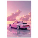 Pink Sunset Dream | Porsche Canvas & Fine Art wall art Print - Fine Art Poster - 30x45 cm / 12x18″ - 