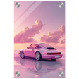 Pink Sunset Dream | Porsche Canvas & Fine Art wall art Print - Acrylic Print - 20x30 cm / 8x12″ - 