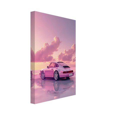 Pink Sunset Dream | Porsche Canvas & Fine Art wall art Print - Canvas - 20x30 cm / 8x12″ - 