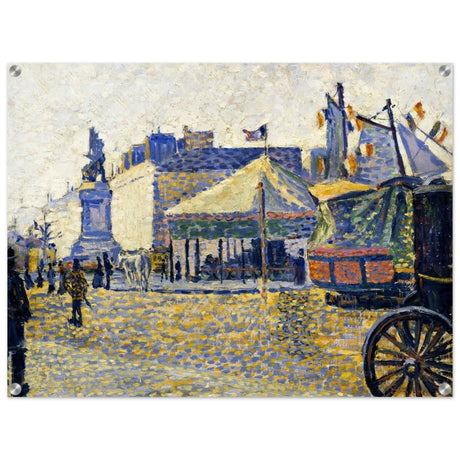 Place de Clichy (1887) by Paul Signac | Vintage wall art print - Acrylic Print - 60x80 cm / 24x32″ - 
