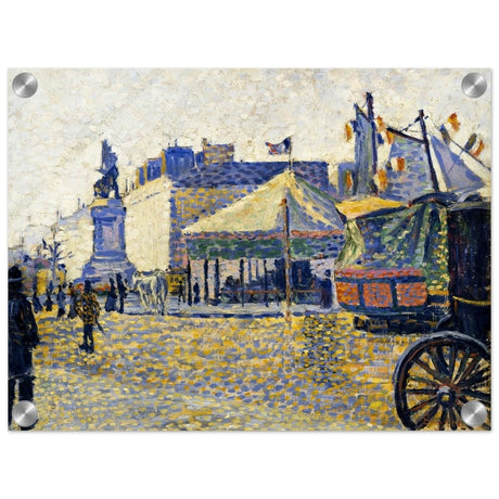 Place de Clichy (1887) by Paul Signac | Vintage wall art print - Acrylic Print - 30x40 cm / 12x16″ - 