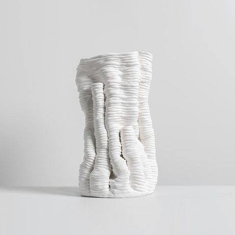 Popcorn Abstract Resin Vase – Modern Art Sculpture Home Décor - Large (34.5 x 19 x 18 cm) - 