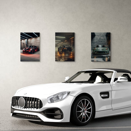 Porsche Legacy – Trio Canvas & Framed Canvas Set - Canvas - 30X45 CM / 12X18″ - 