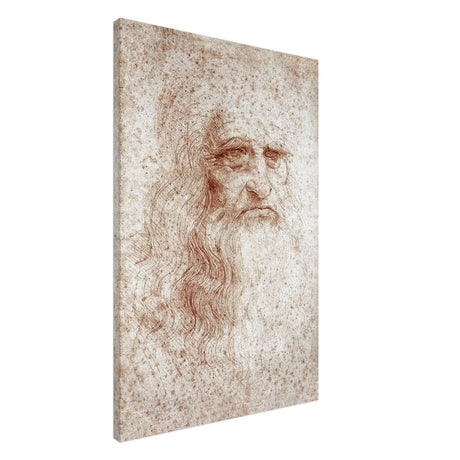 Portrait of a Man in Red Chalk Drawing by Leonardo da Vinci | Vintage wall art print - Canvas - 60x90 cm / 24x36″ - 
