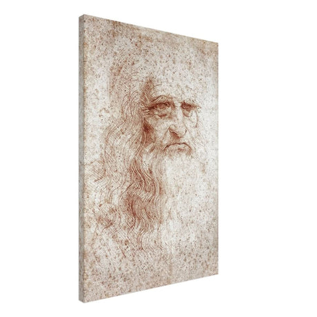 Portrait of a Man in Red Chalk Drawing by Leonardo da Vinci | Vintage wall art print - Canvas - 50x75 cm / 20x30″ - 