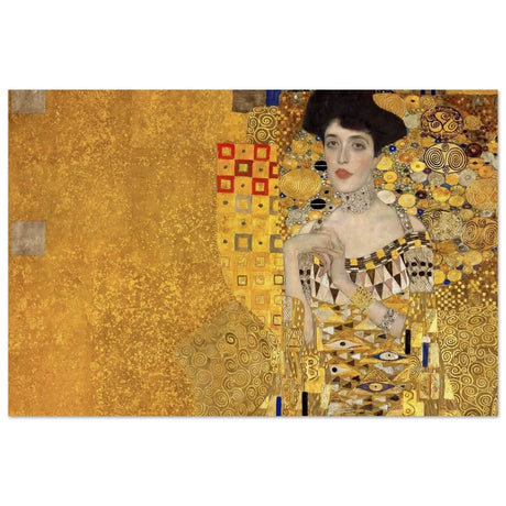 Portrait of Adele Bloch - Bauer by Gustav Klimt | Vintage wall art print - Wood Prints - 30x45 cm / 12x18″ - 