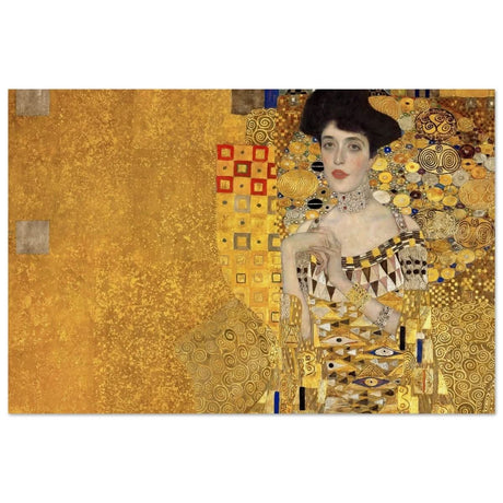 Portrait of Adele Bloch - Bauer by Gustav Klimt | Vintage wall art print - Wood Prints - 40x60 cm / 16x24″ - 