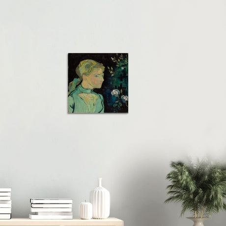 Portrait of Adeline Ravoux by Vincent van Gogh - Wood Prints - 40x40 cm / 16x16″ - 10 mm