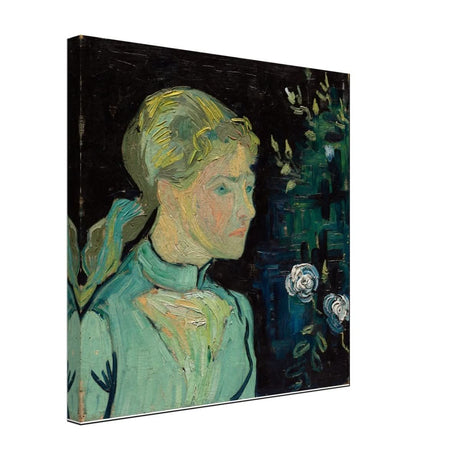 Portrait of Adeline Ravoux by Vincent van Gogh - Canvas - 40x40 cm / 16x16″ - Slim