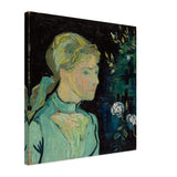 Portrait of Adeline Ravoux by Vincent van Gogh - Canvas - 50x50 cm / 20x20″ - Slim