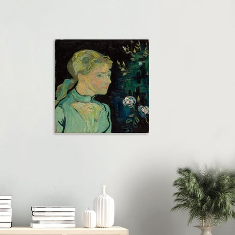 Portrait of Adeline Ravoux by Vincent van Gogh - Wood Prints - 60x60 cm / 24x24″ - 10 mm