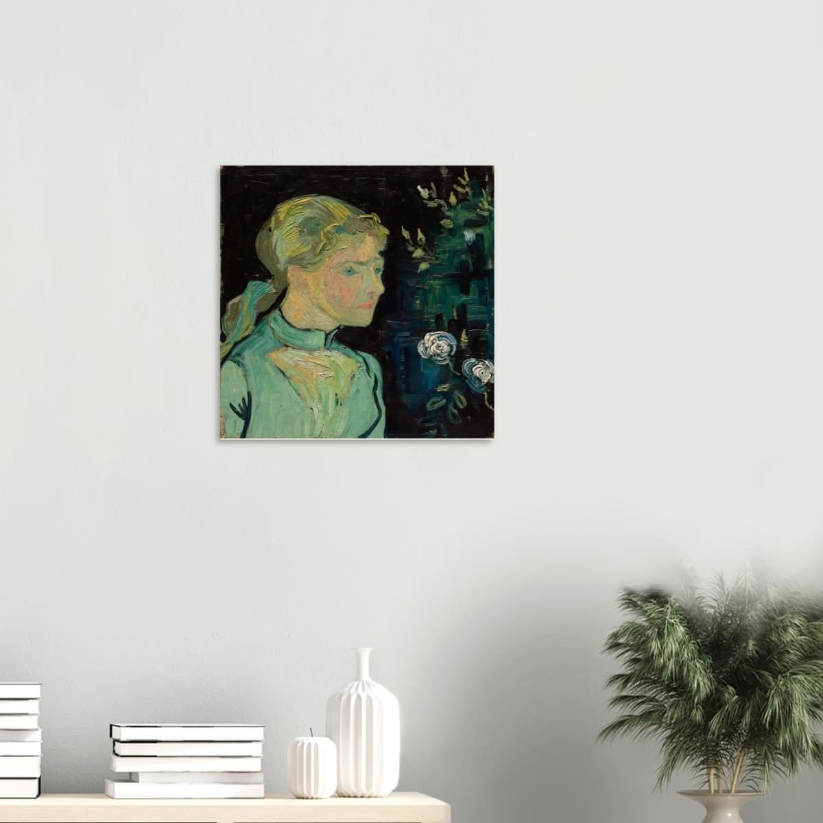 Portrait of Adeline Ravoux by Vincent van Gogh - Wood Prints - 50x50 cm / 20x20″ - 10 mm