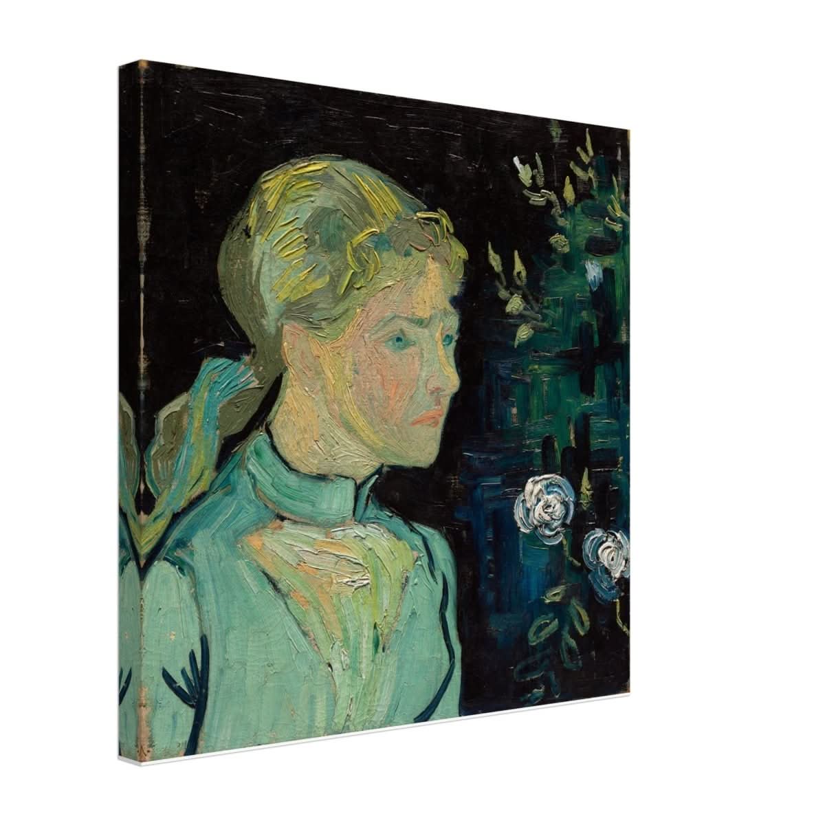 Portrait of Adeline Ravoux by Vincent van Gogh - Canvas - 50x50 cm / 20x20″ - Thick