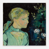 Portrait of Adeline Ravoux by Vincent van Gogh - Aluminum Print - 60x60 cm / 24x24″ - 