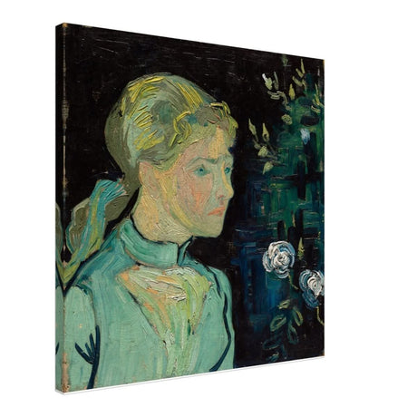 Portrait of Adeline Ravoux by Vincent van Gogh - Canvas - 60x60 cm / 24x24″ - Slim