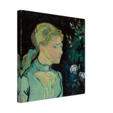 Portrait of Adeline Ravoux by Vincent van Gogh - Canvas - 40x40 cm / 16x16″ - Thick