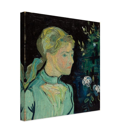 Portrait of Adeline Ravoux by Vincent van Gogh - Canvas - 40x40 cm / 16x16″ - Thick