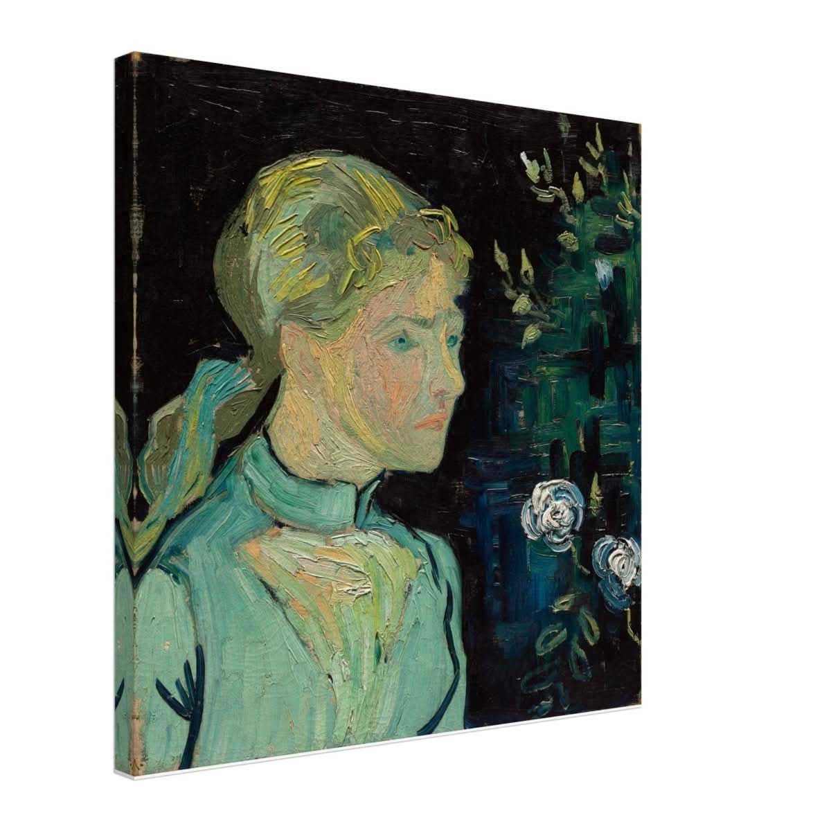 Portrait of Adeline Ravoux by Vincent van Gogh - Canvas - 60x60 cm / 24x24″ - Thick