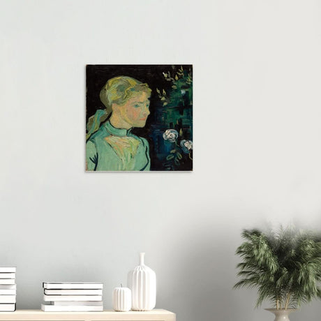 Portrait of Adeline Ravoux by Vincent van Gogh - Wood Prints - 50x50 cm / 20x20″ - 20 mm
