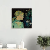 Portrait of Adeline Ravoux by Vincent van Gogh - Wood Prints - 60x60 cm / 24x24″ - 20 mm