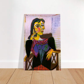 Portrait of Dora Maar by Pablo Picasso | Cubism wall art print - Brushed Aluminum Print - 30x45 cm / 12x18″ - 