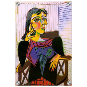 Portrait of Dora Maar by Pablo Picasso | Cubism wall art print - Acrylic Print - 30x45 cm / 12x18″ - 