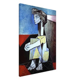 Portrait of Jacqueline Roque by Pablo Picasso 1954 - Canvas - 70x100 cm / 28x40″ - Thick