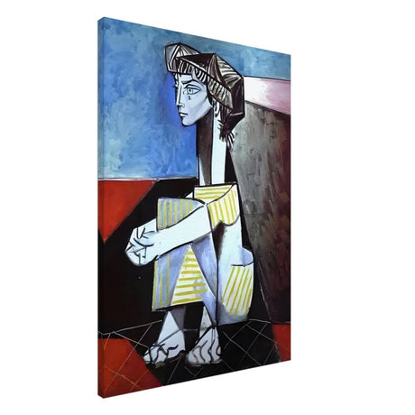 Portrait of Jacqueline Roque by Pablo Picasso 1954 - Canvas - 70x100 cm / 28x40″ - Thick