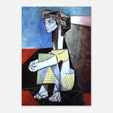 Portrait of Jacqueline Roque by Pablo Picasso 1954 - Aluminum Print - 70x100 cm / 28x40″ - 