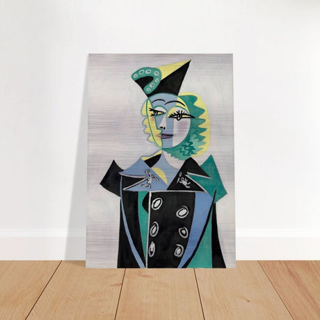Portrait Of Nusch Eluard by Pablo Picasso - Brushed Aluminum Print - 70x100 cm / 28x40″ - 
