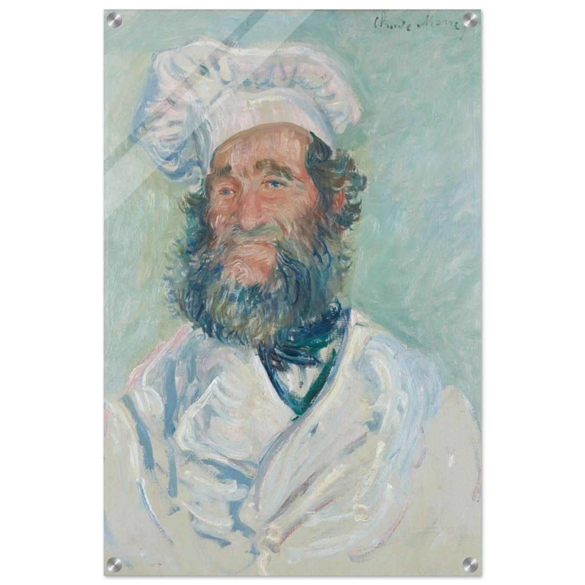 Portrait of Père Paul by Claude Monet | Vintage wall art print - Acrylic Print - 50x75 cm / 20x30″ - 