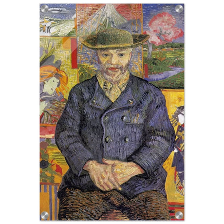 Portrait of Père Tanguy (1887) by Vincent van Gogh | Vintage wall art print - Acrylic Print - 40x60 cm / 16x24″ - 