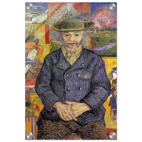 Portrait of Père Tanguy (1887) by Vincent van Gogh | Vintage wall art print - Acrylic Print - 30x45 cm / 12x18″ - 