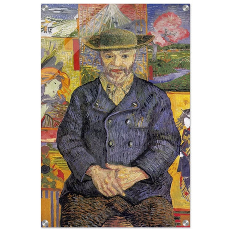 Portrait of Père Tanguy (1887) by Vincent van Gogh | Vintage wall art print - Acrylic Print - 50x75 cm / 20x30″ - 
