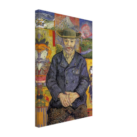 Portrait of Père Tanguy (1887) by Vincent van Gogh | Vintage wall art print - Canvas - 30x45 cm / 12x18″ - 