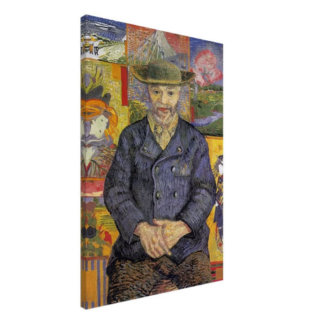 Portrait of Père Tanguy (1887) by Vincent van Gogh | Vintage wall art print - Canvas - 50x75 cm / 20x30″ - 