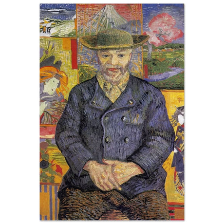 Portrait of Père Tanguy (1887) by Vincent van Gogh | Vintage wall art print - Aluminum Print - 30x45 cm / 12x18″ - 