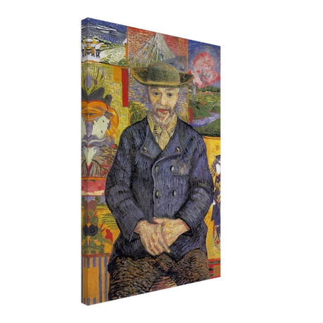 Portrait of Père Tanguy (1887) by Vincent van Gogh | Vintage wall art print - Canvas - 40x60 cm / 16x24″ - 