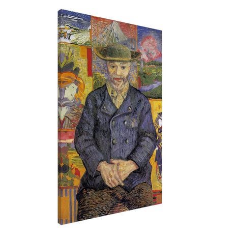 Portrait of Père Tanguy (1887) by Vincent van Gogh | Vintage wall art print - Canvas - 60x90 cm / 24x36″ - 