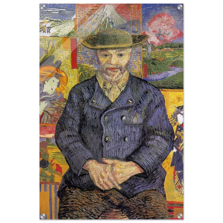 Portrait of Père Tanguy (1887) by Vincent van Gogh | Vintage wall art print - Acrylic Print - 60x90 cm / 24x36″ - 