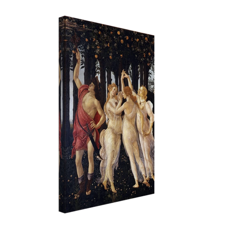 Primavera by Sandro Botticelli | Vintage wall art print - 30x45 cm / 12x18″ - Canvas - 