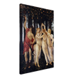 Primavera by Sandro Botticelli | Vintage wall art print - 50x75 cm / 20x30″ - Canvas - 