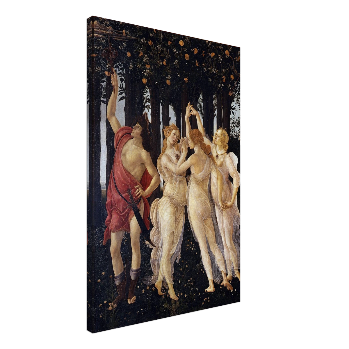 Primavera by Sandro Botticelli | Vintage wall art print - 50x75 cm / 20x30″ - Canvas - 