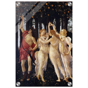 Primavera by Sandro Botticelli | Vintage wall art print - 30x45 cm / 12x18″ - Acrylic Print - 